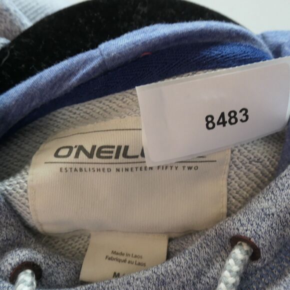 O'neill Hoodie Sweatshirt Womens Medium Heathered Blue Cotton Blend Classic - Picture 9 of 9